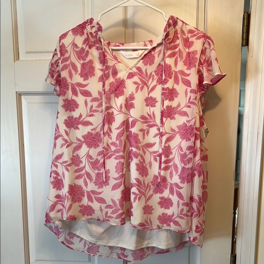 Floral Pink Women's Top